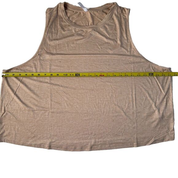 Fabletics Women’s Blake Muscle Tank Heather Brown Size 3X NWT - Picture 4 of 12